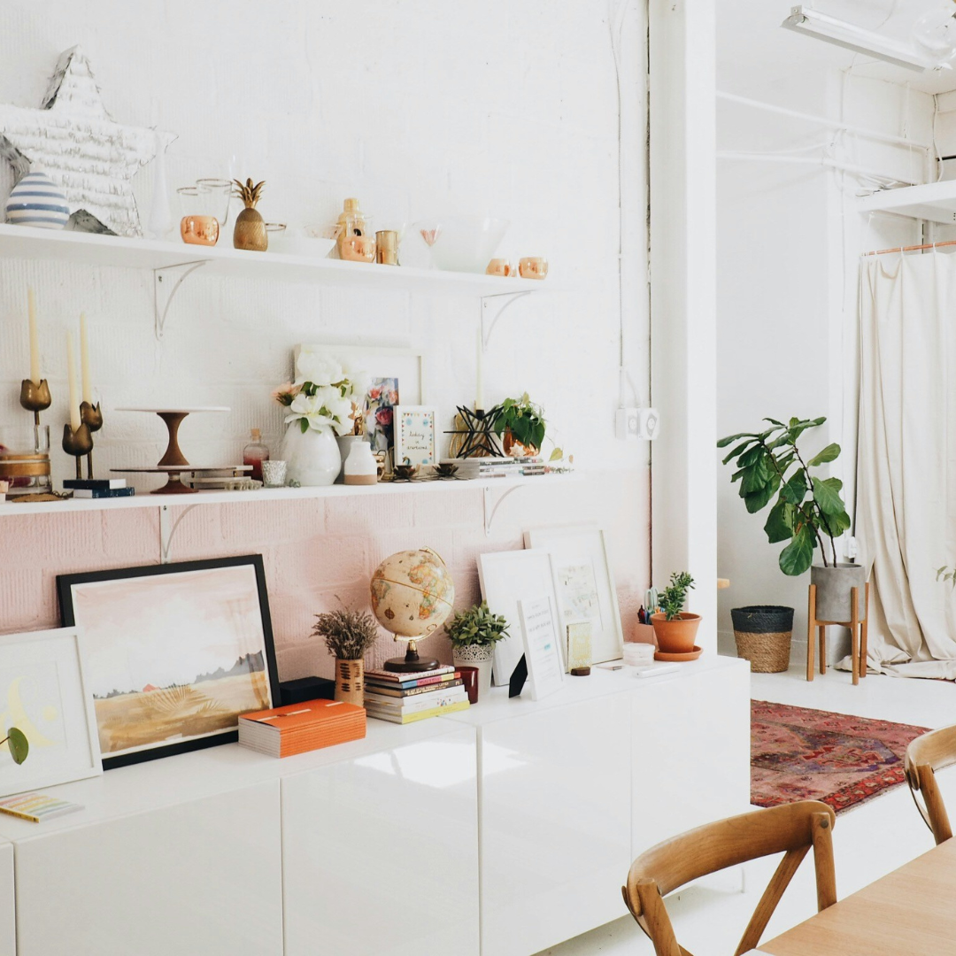 Table, Mantel & Bookcase Styling